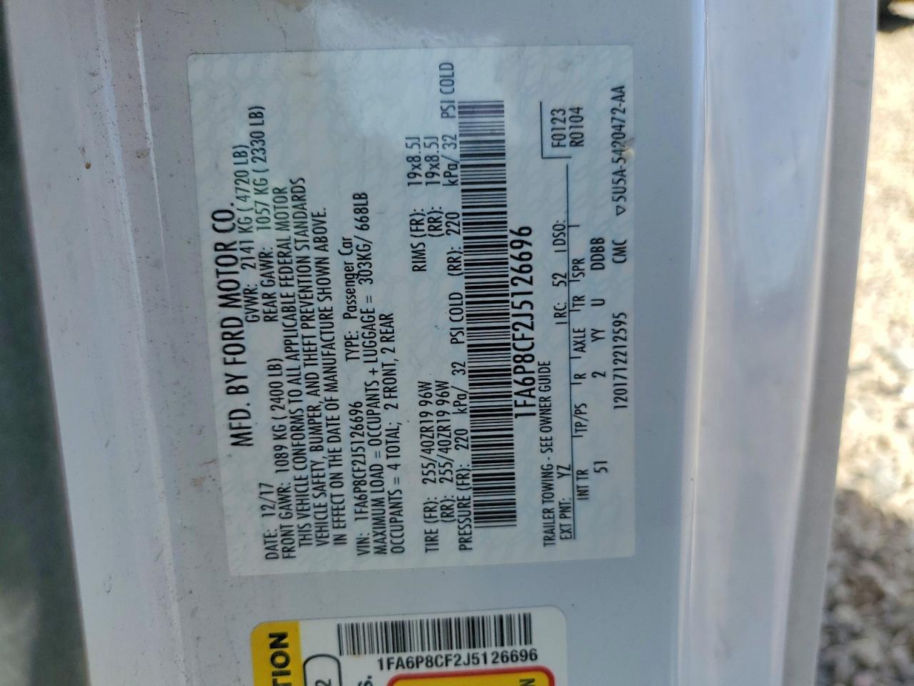 2018 Ford Mustang gt