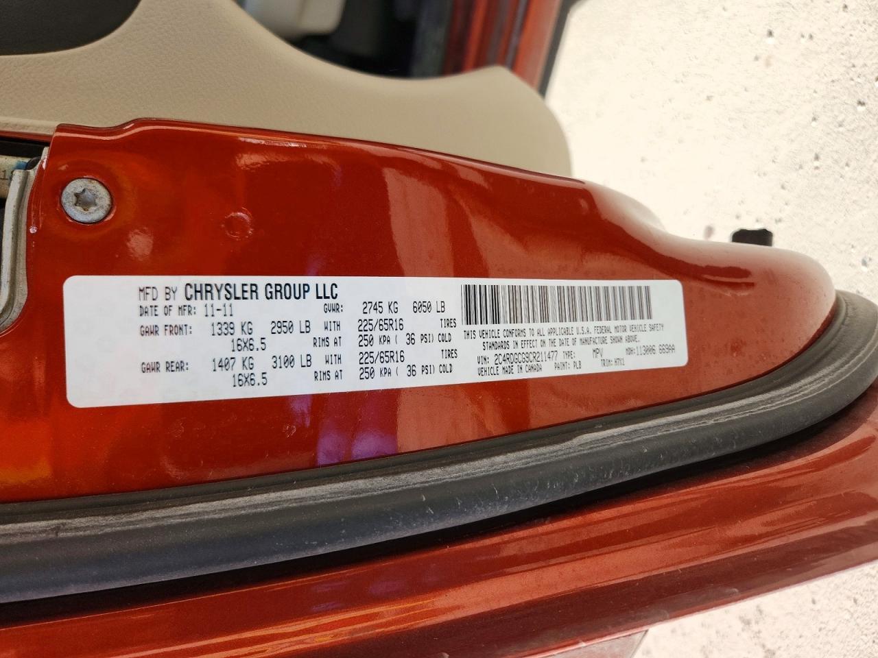 2012 Dodge Grand Caravan sxt