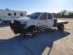 Dodge salvage cars for sale: 2007 Dodge RAM 3500 Flatbed Truck