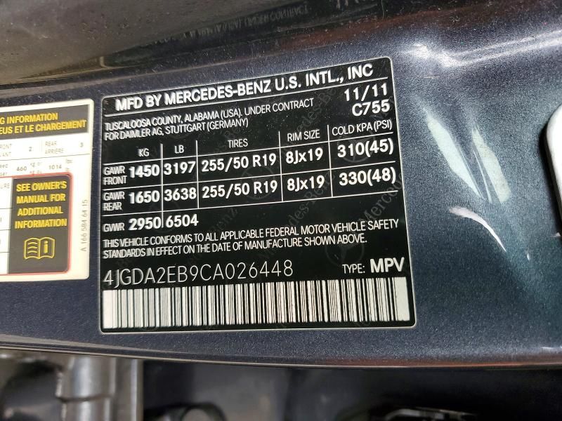 2012 Mercedes-Benz Ml 350 Bluetec