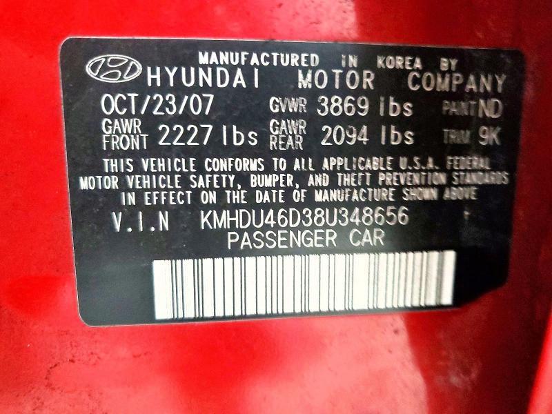 2008 Hyundai Elantra gls
