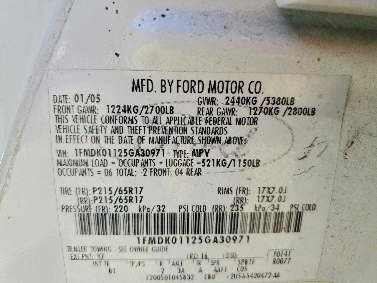 2005 Ford Freestyle se