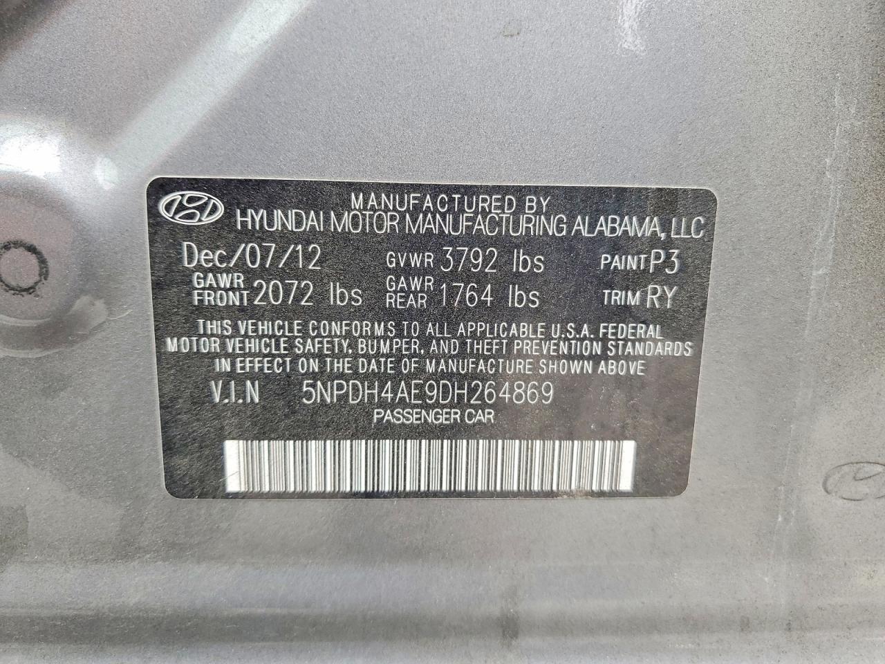 2013 Hyundai Elantra gls