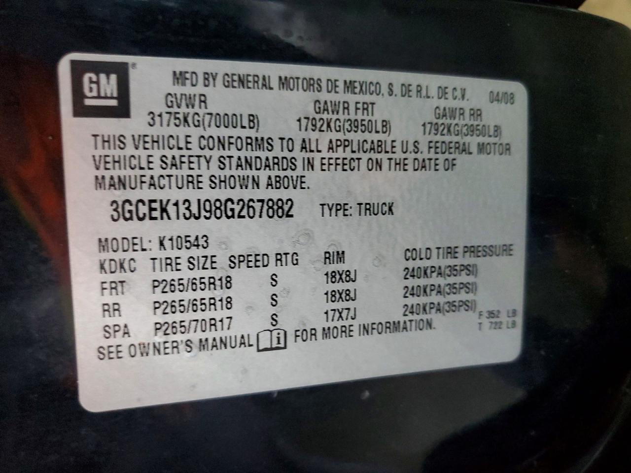 2008 Chevrolet Silverado K1500