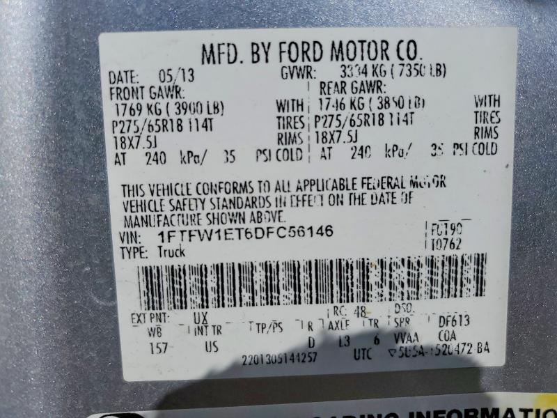 2013 Ford F150 Supercrew
