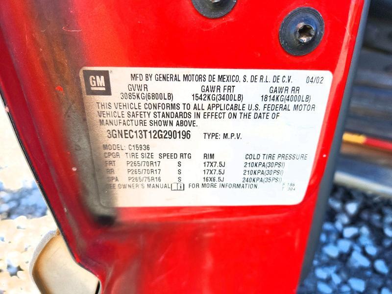 2002 Chevrolet Avalanche C1500