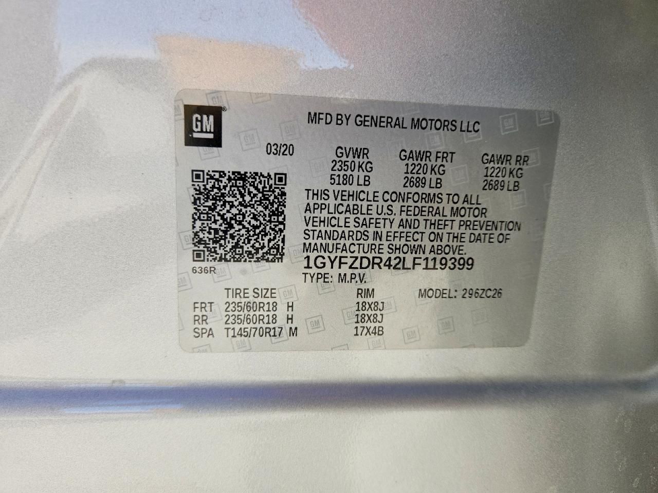 2020 Cadillac XT4 Premium Luxury