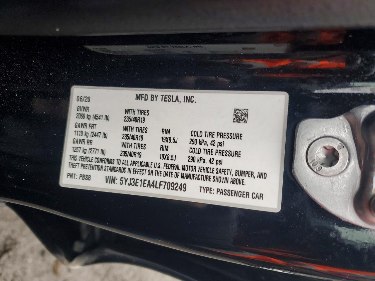 2020 Tesla Model 3