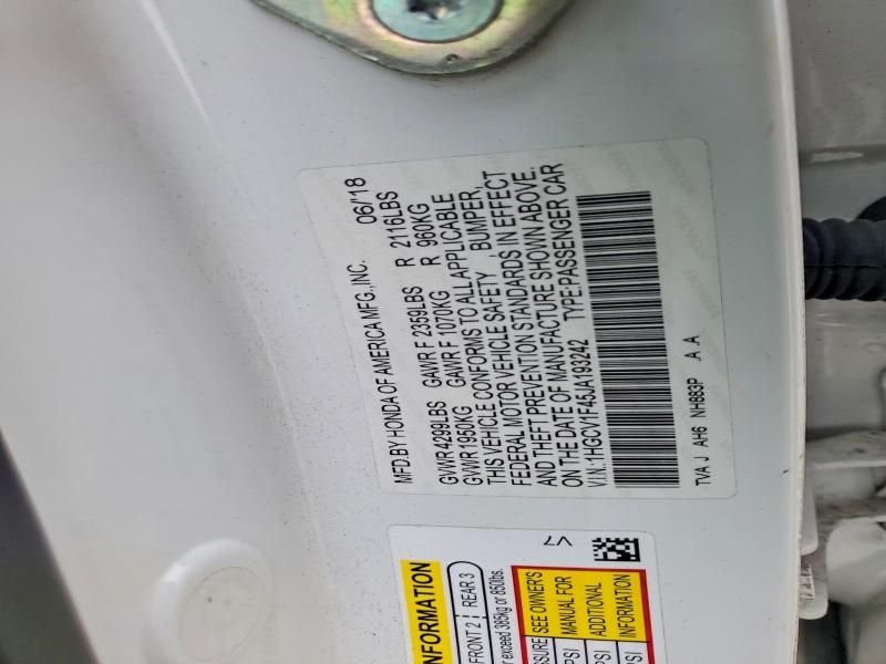 2018 Honda Accord ex