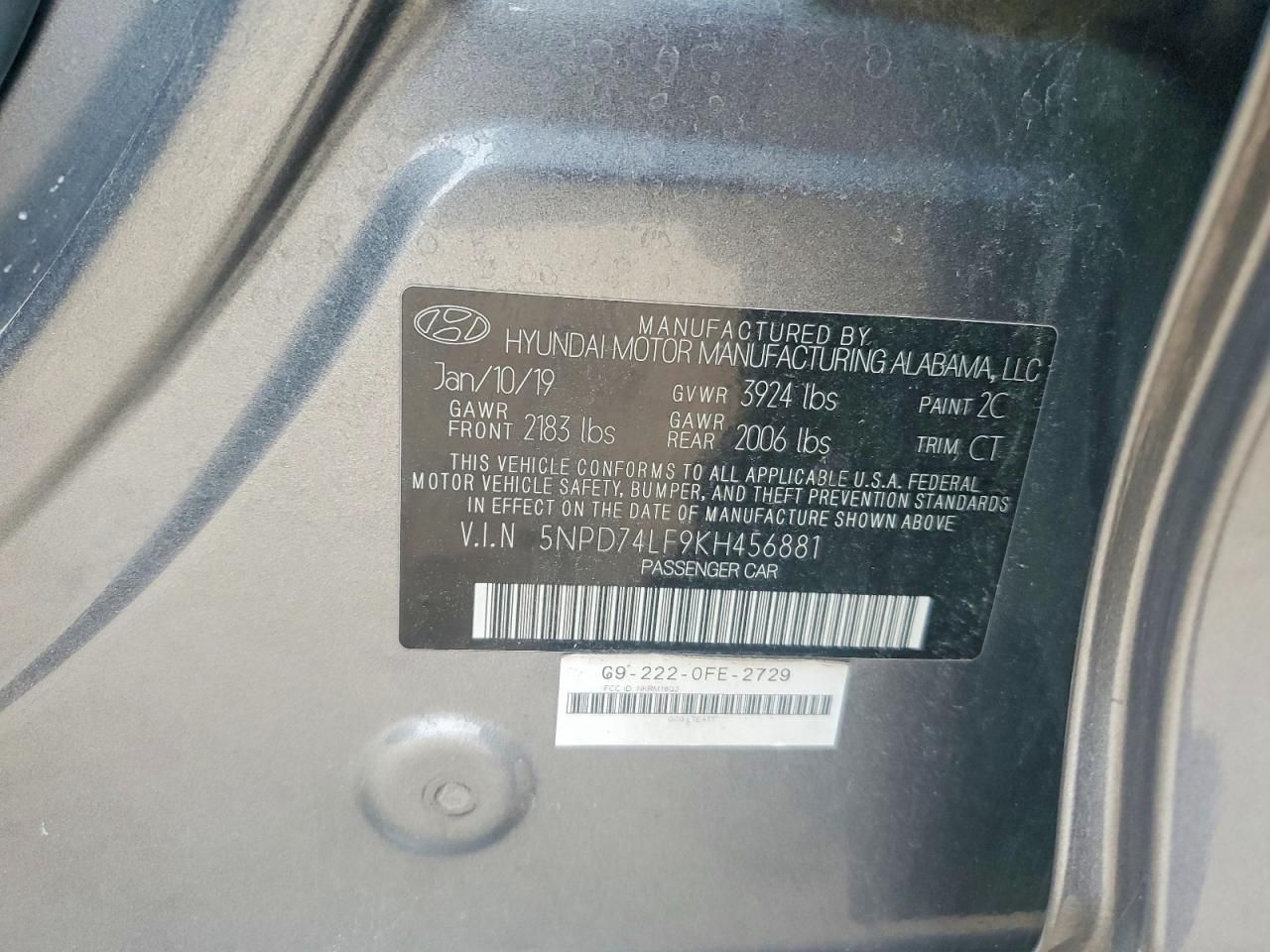 2019 Hyundai Elantra se