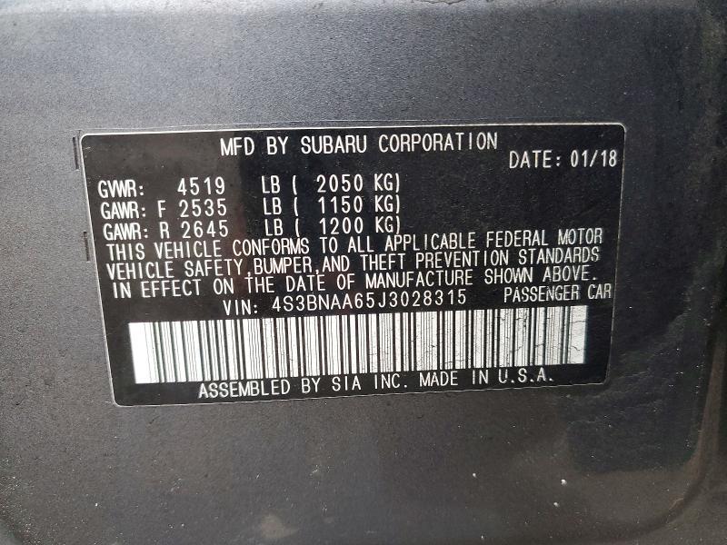 2018 Subaru Legacy 2.5i