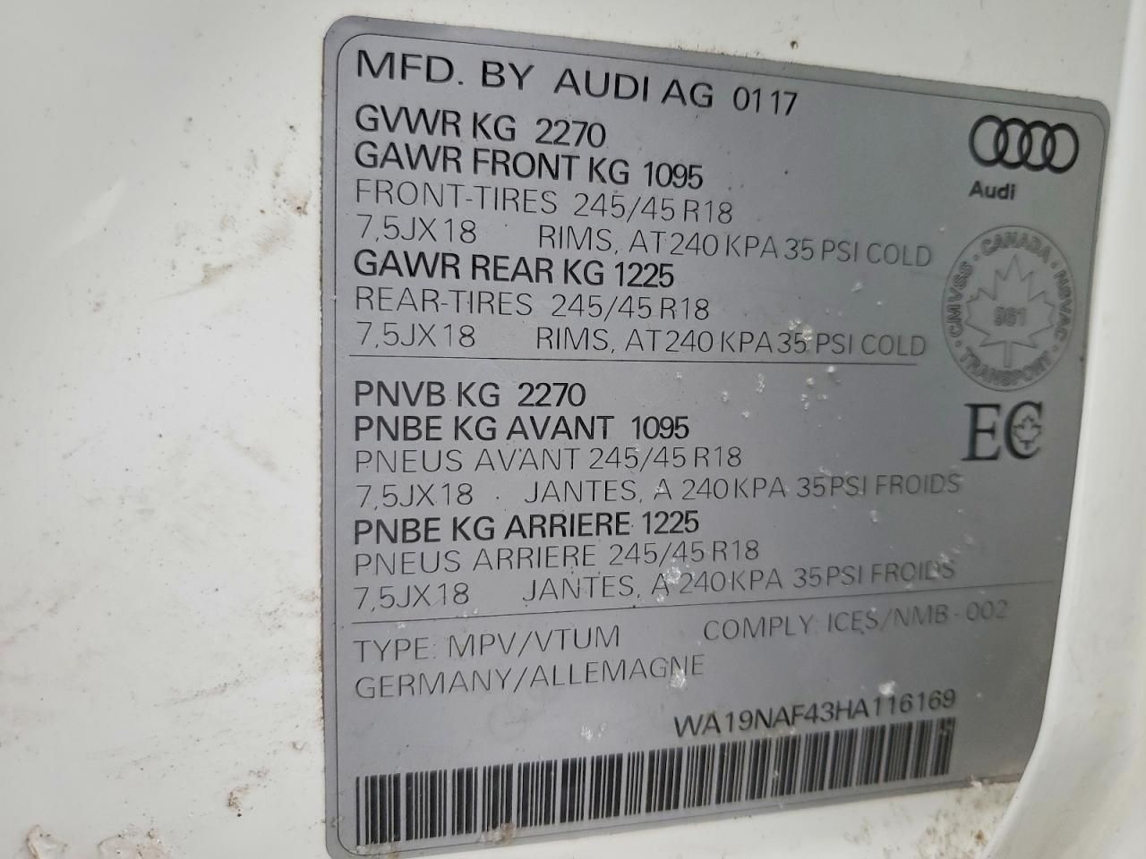 2017 Audi A4 Allroad Prestige