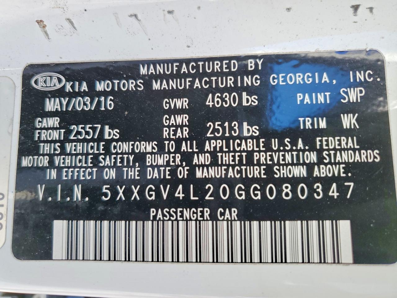 2016 KIA Optima sxl Turbo