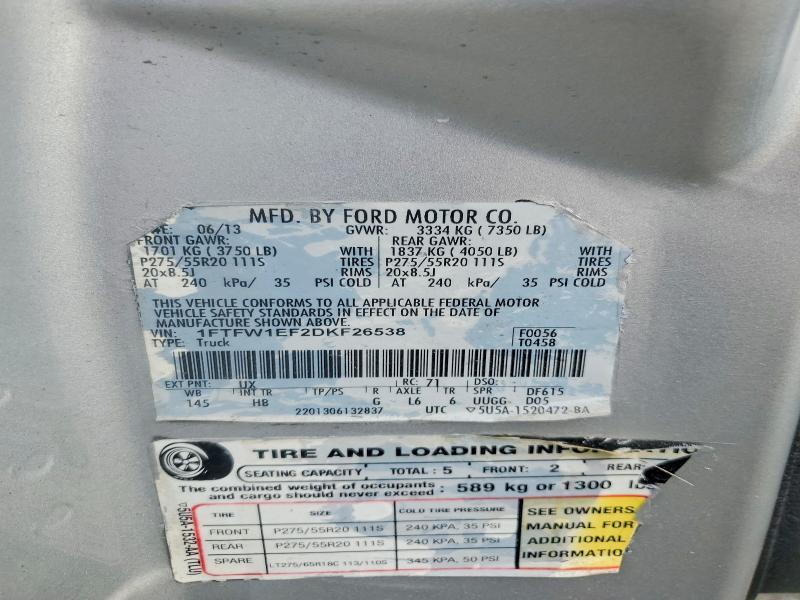 2013 Ford F150 Supercrew