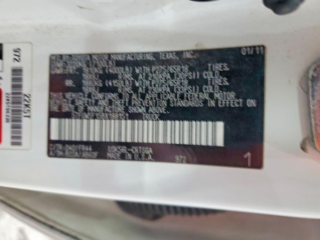 2011 Toyota Tundra Grade