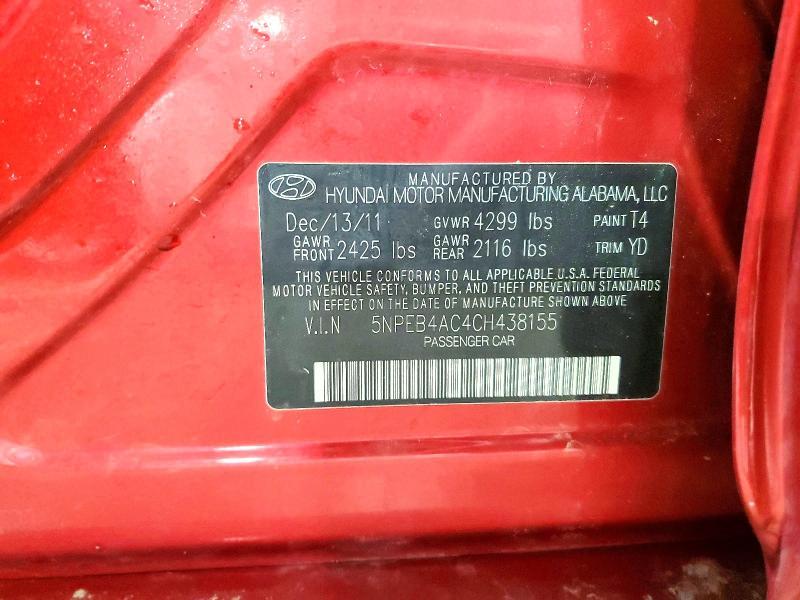 2012 Hyundai Sonata gls
