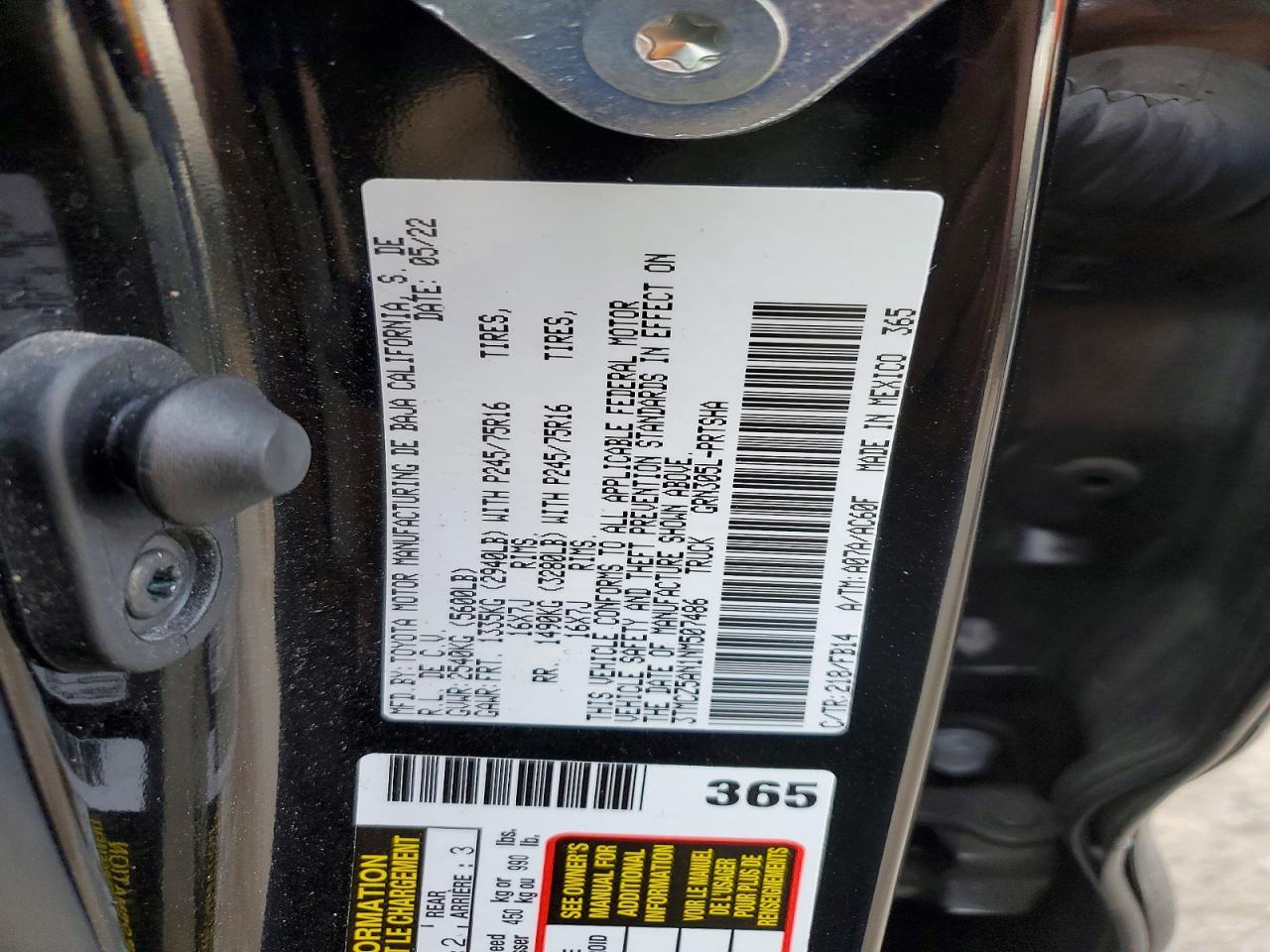 2022 Toyota Tacoma SR V6