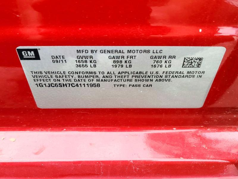 2012 Chevrolet Sonic lt