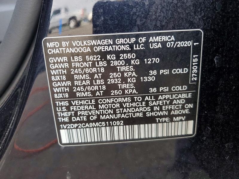 2021 Volkswagen Atlas se