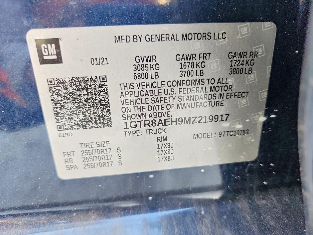 2021 GMC Sierra C1500