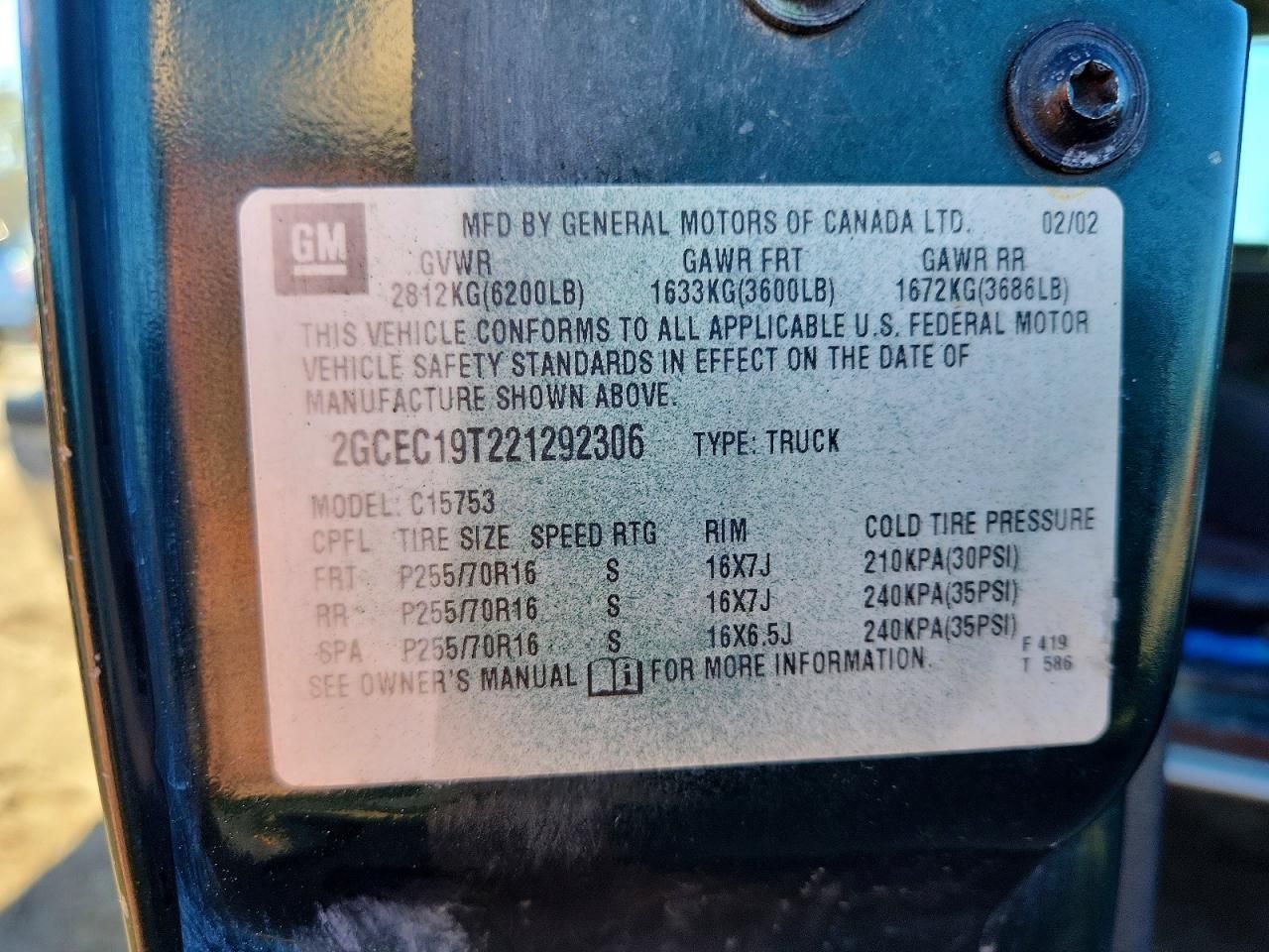 2002 Chevrolet Silverado C1500