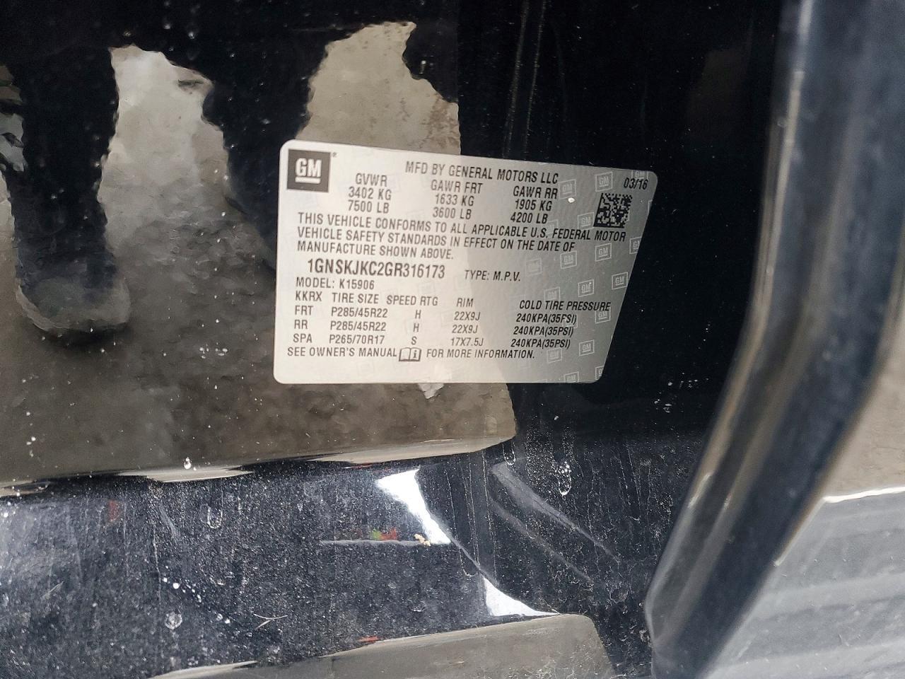 2016 Chevrolet Suburban K1500 ltz