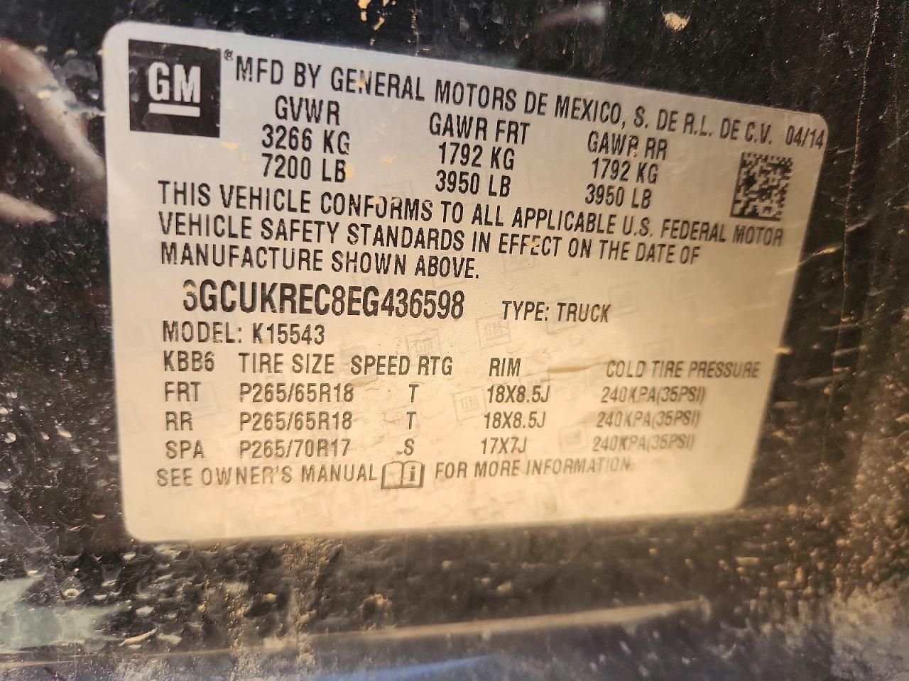 2014 Chevrolet Silverado K1500 lt