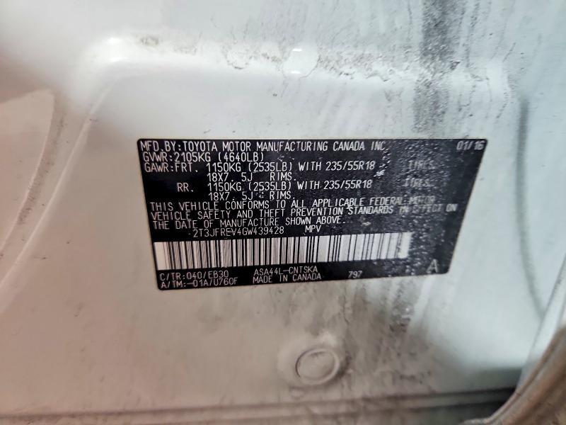 2016 Toyota Rav4 se