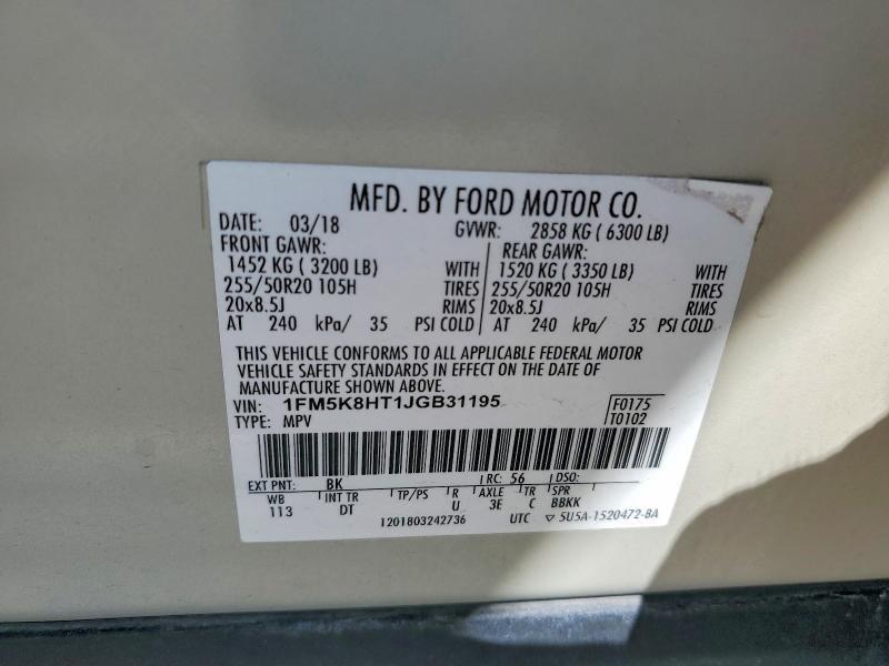 2018 Ford Explorer Platinum