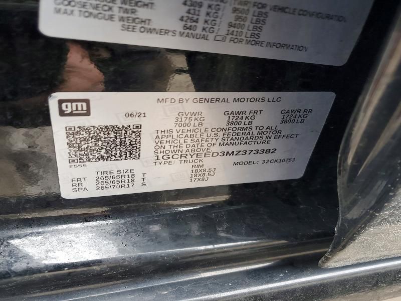 2021 Chevrolet Silverado K1500 rst