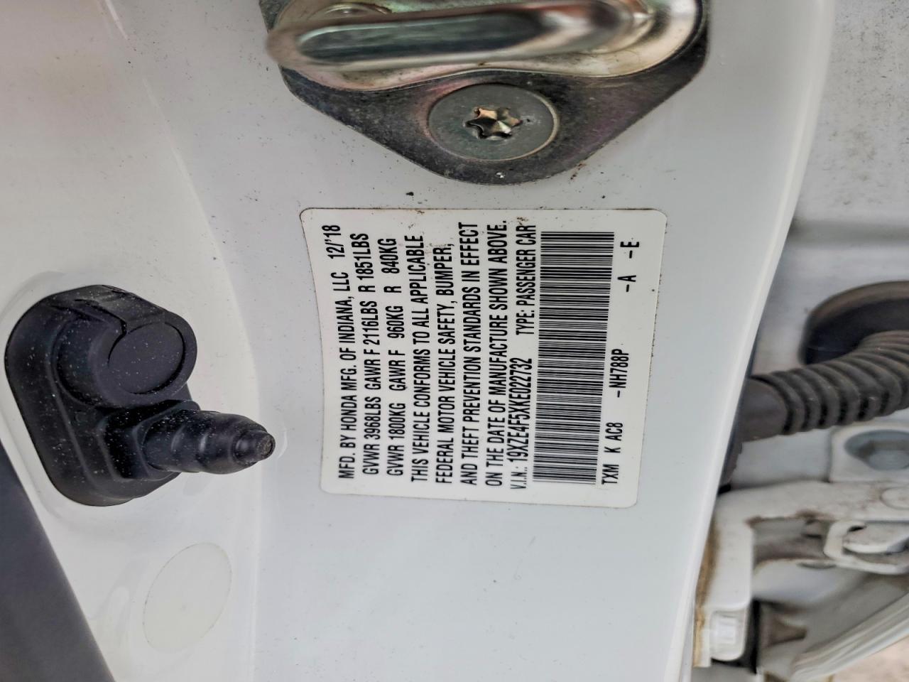 2019 Honda Insight ex