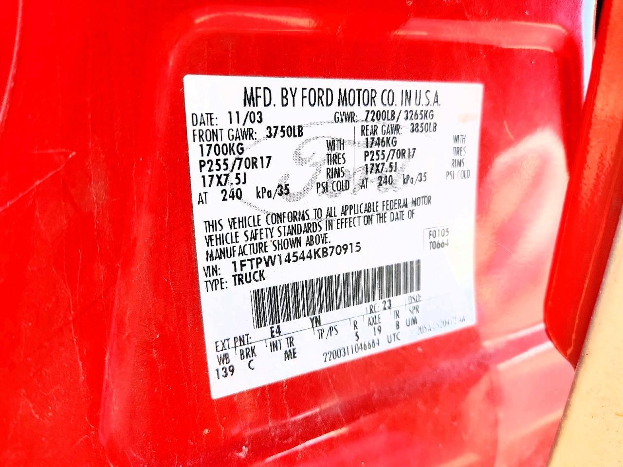 2004 Ford F150 Supercrew