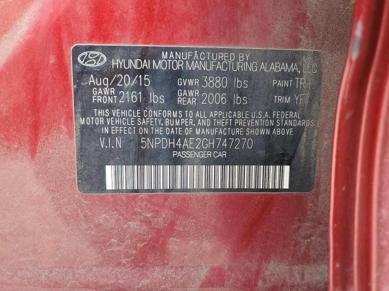 2016 Hyundai Elantra se