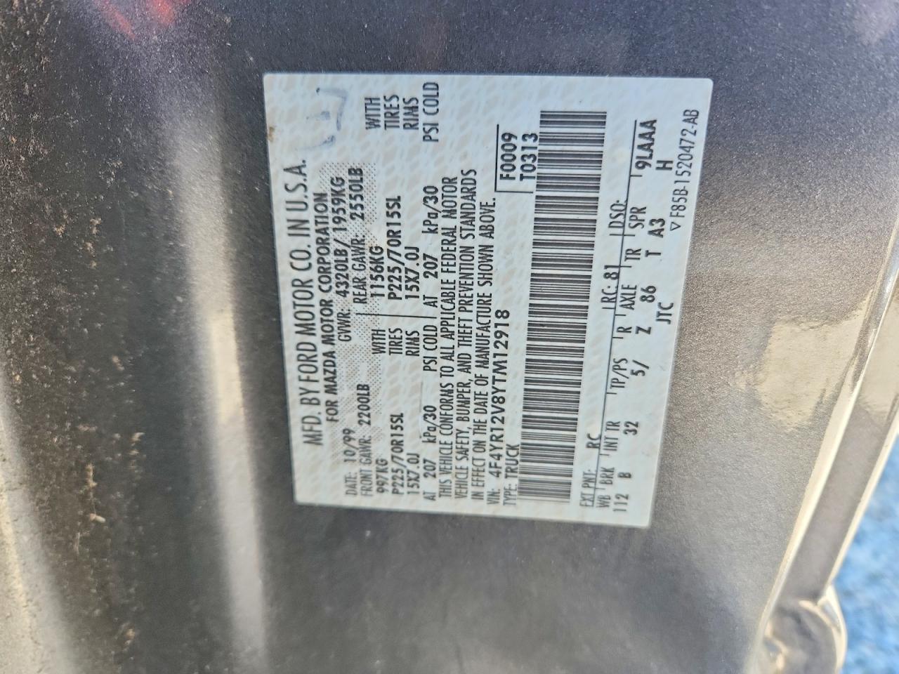 2000 Mazda B3000