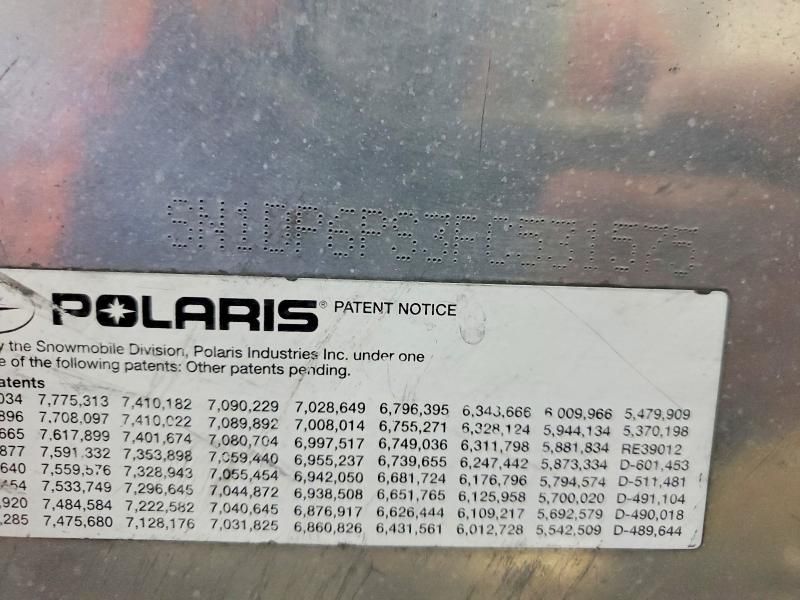 2015 Polaris 600 Rush Pro-s