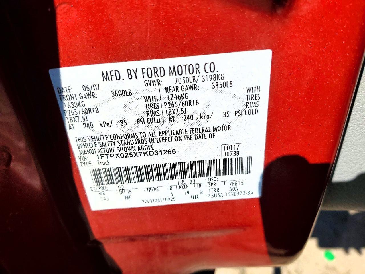 2007 Ford F150