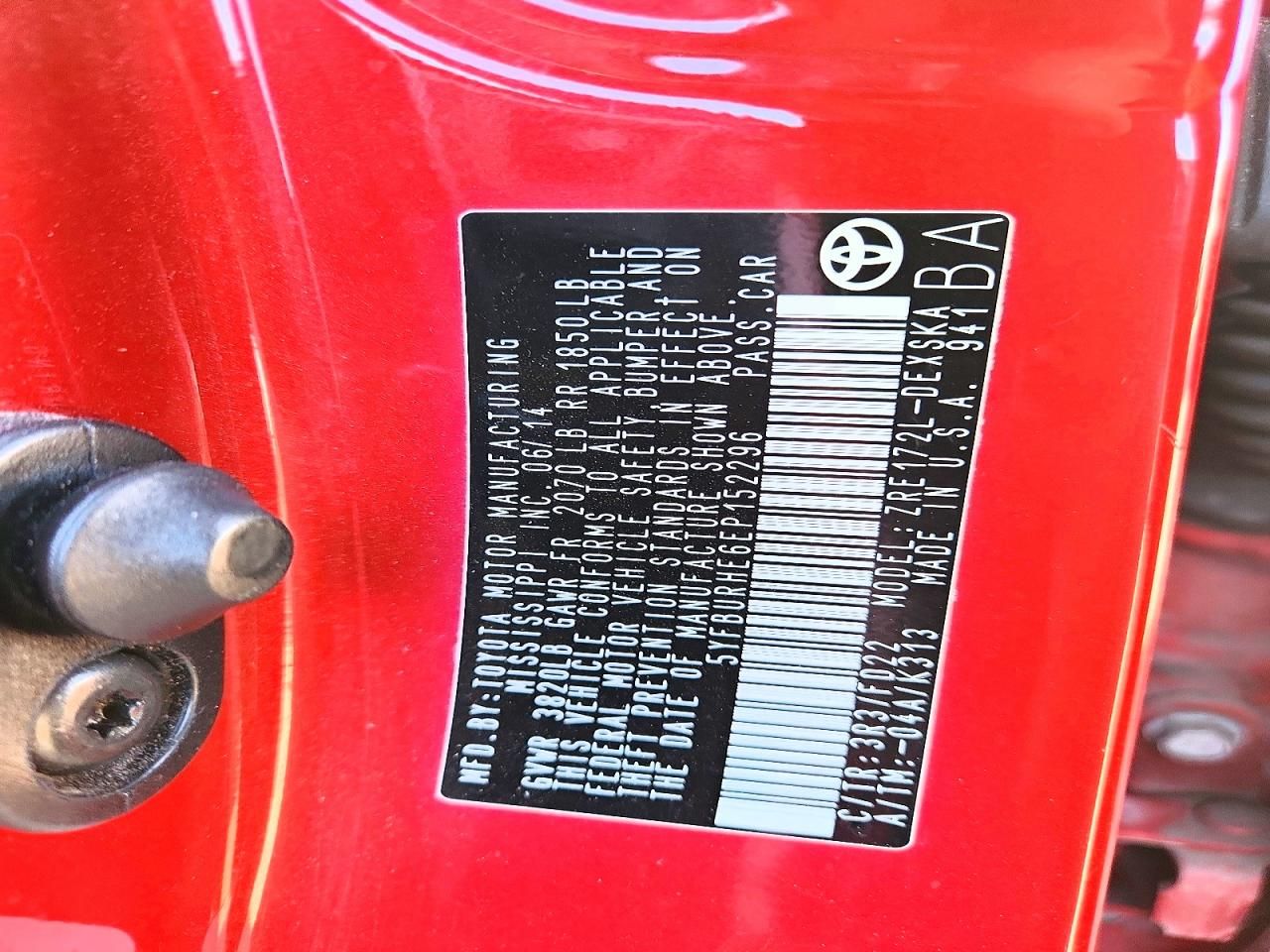 2014 Toyota Corolla l