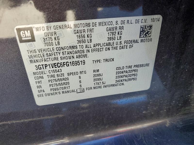 2015 GMC Sierra C1500 SLT