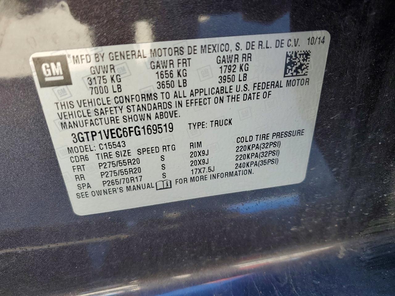 2015 GMC Sierra C1500 SLT