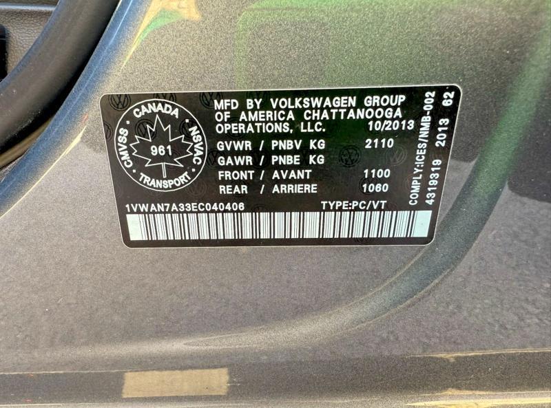 2014 Volkswagen Passat s