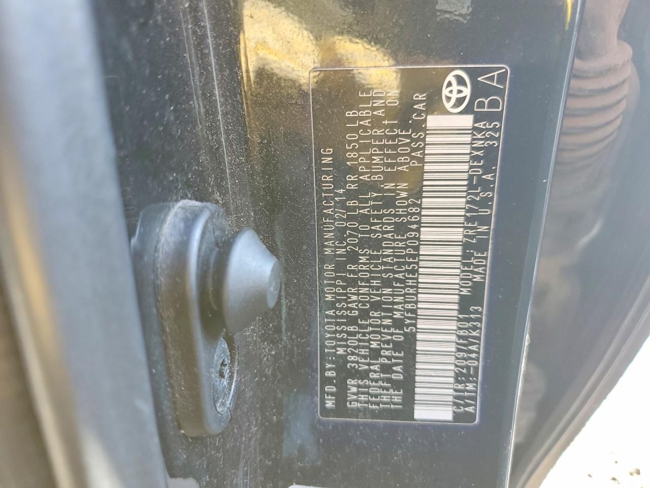 2014 Toyota Corolla l