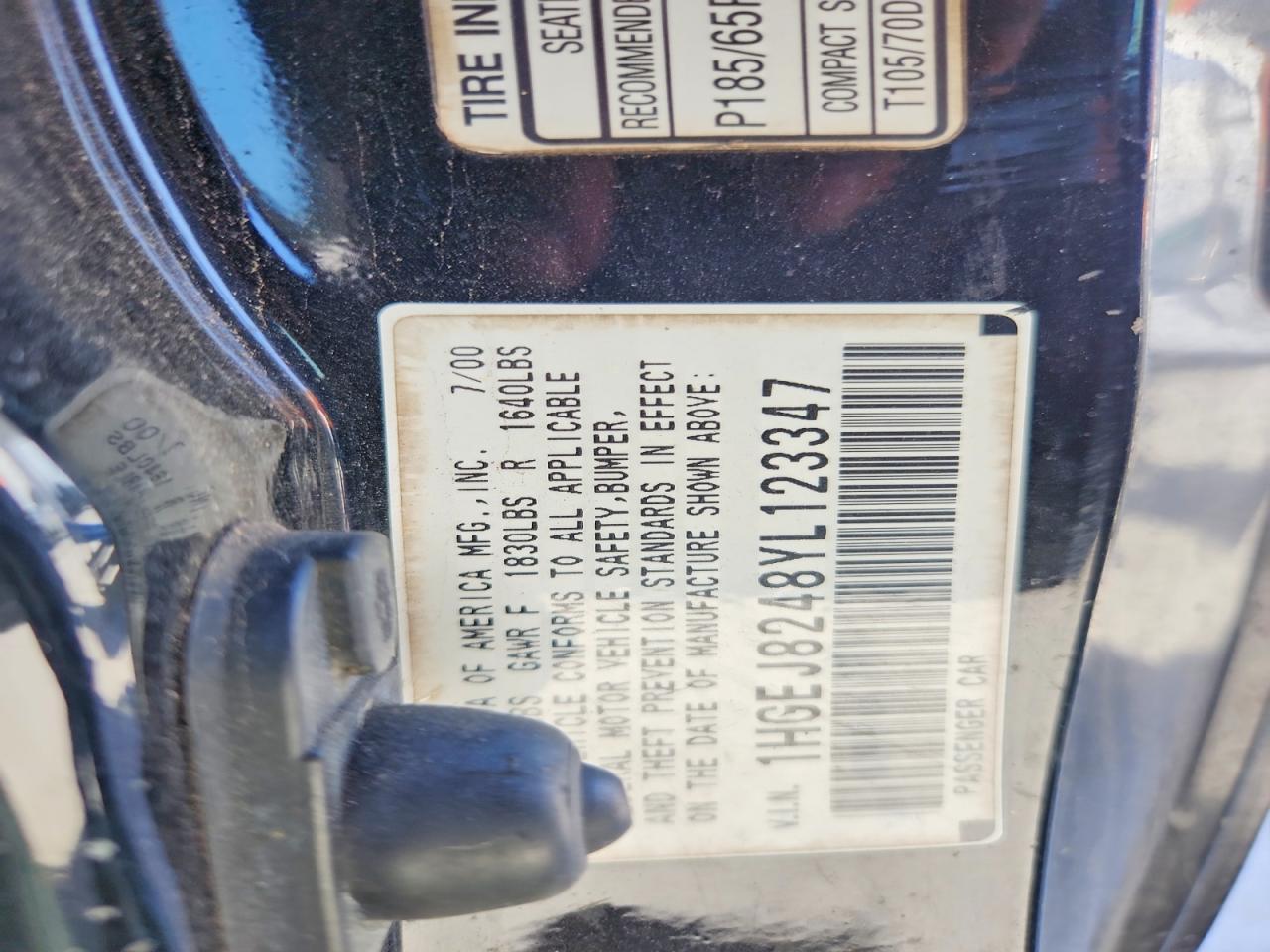 2000 Honda Civic ex