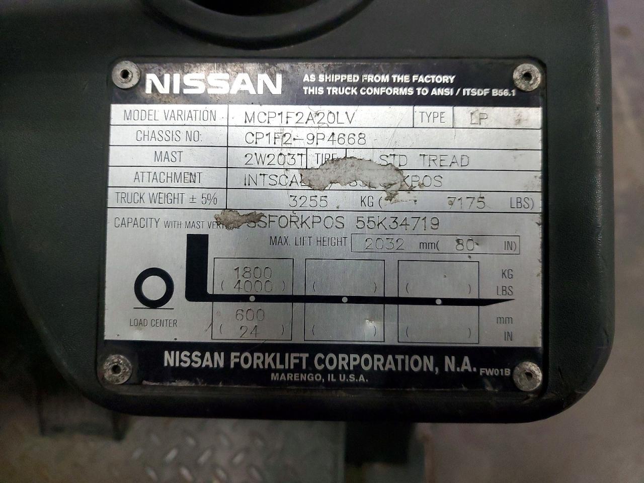 2012 Nissan Forklift
