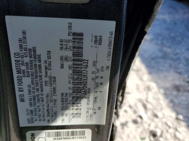 2018 Ford Fusion se