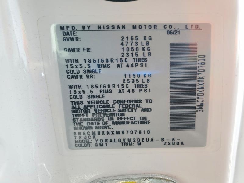 2021 Niss AN NV200 Utility / Service Van