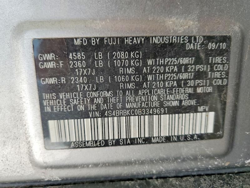 2011 Subaru Outback 2.5i Limited