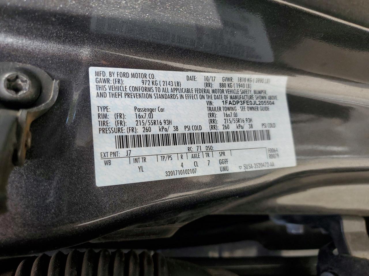 2018 Ford Focus se