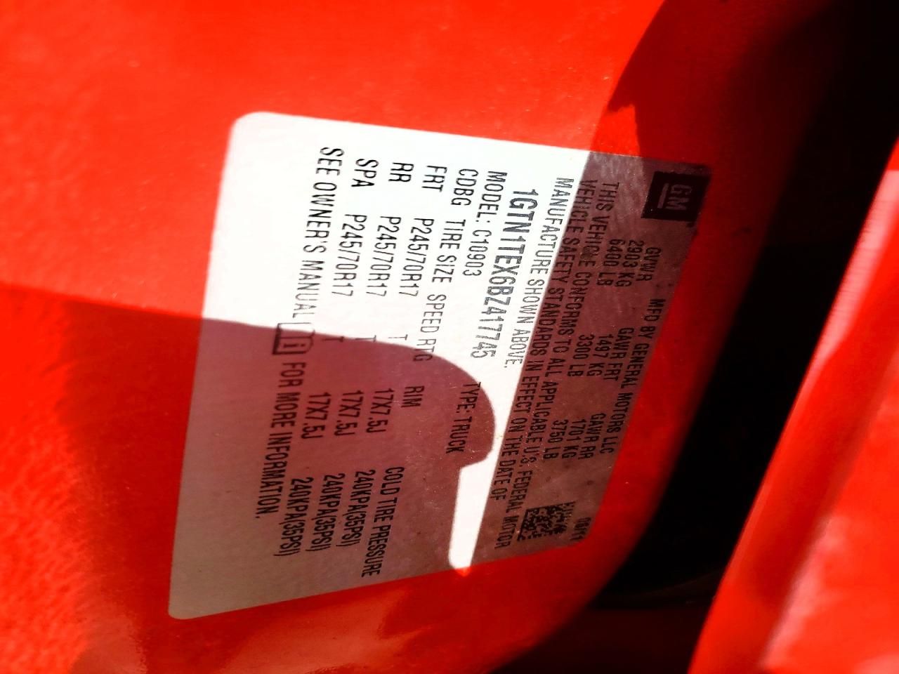 2011 GMC Sierra C1500