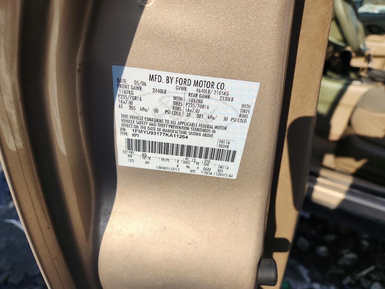 2007 Ford Escape xlt