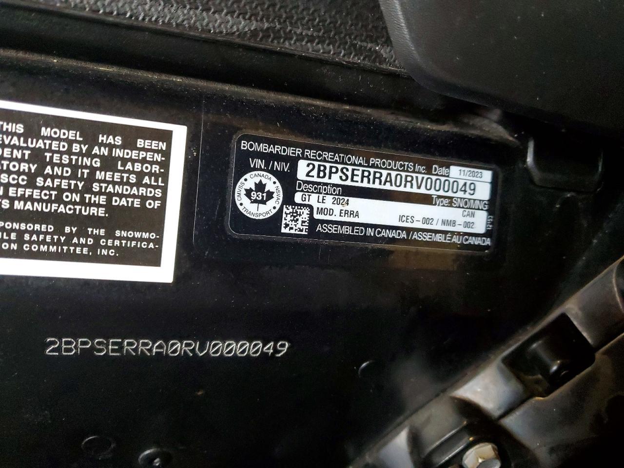 2024 Skidoo 2024 Skidoo Grand Touring